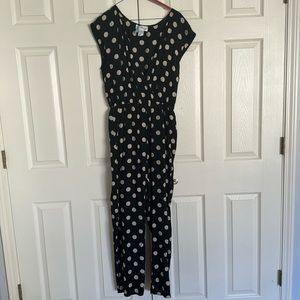 Anthropologie Polka dot jumpsuit